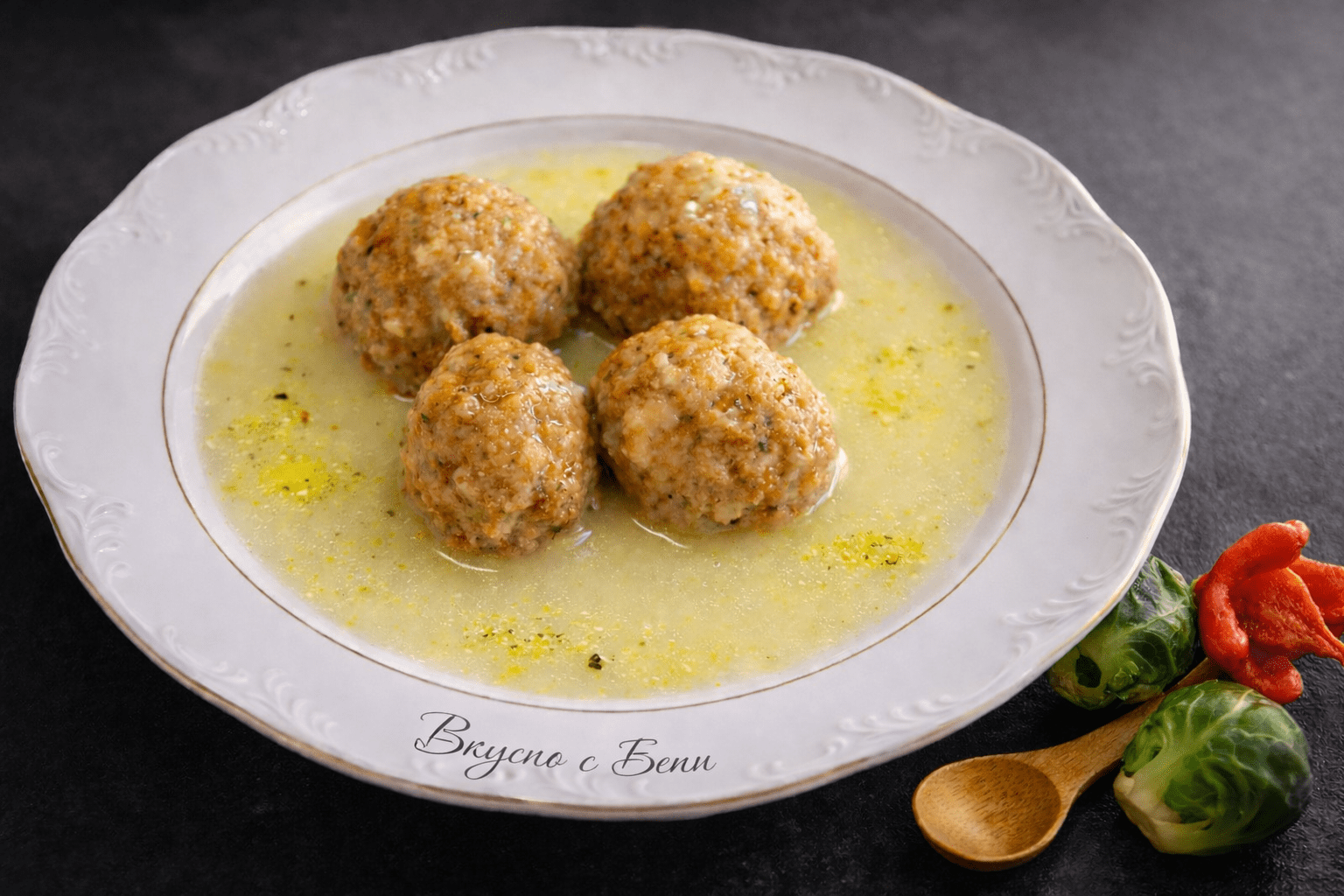 Кюфтета с брюкселско зеле в бял сос 🍽️-Стъпка-6616